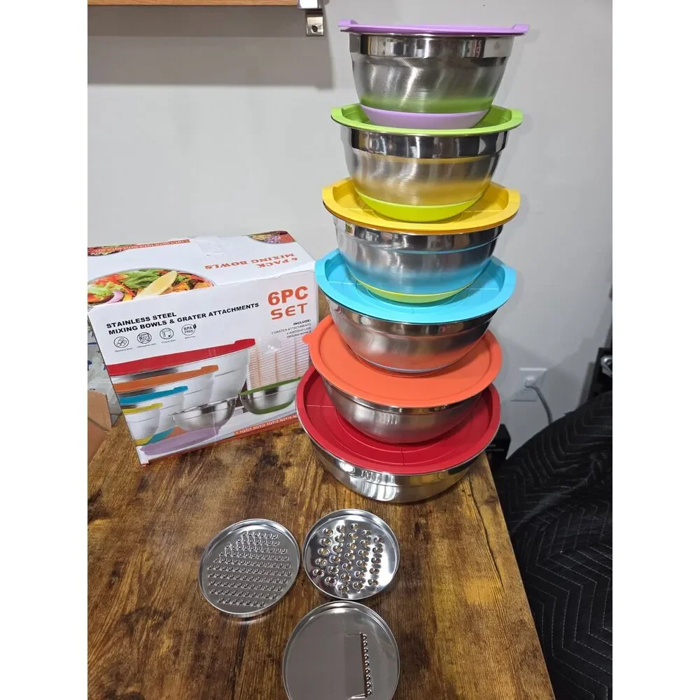 Mixing Bowls, Stainless steel.